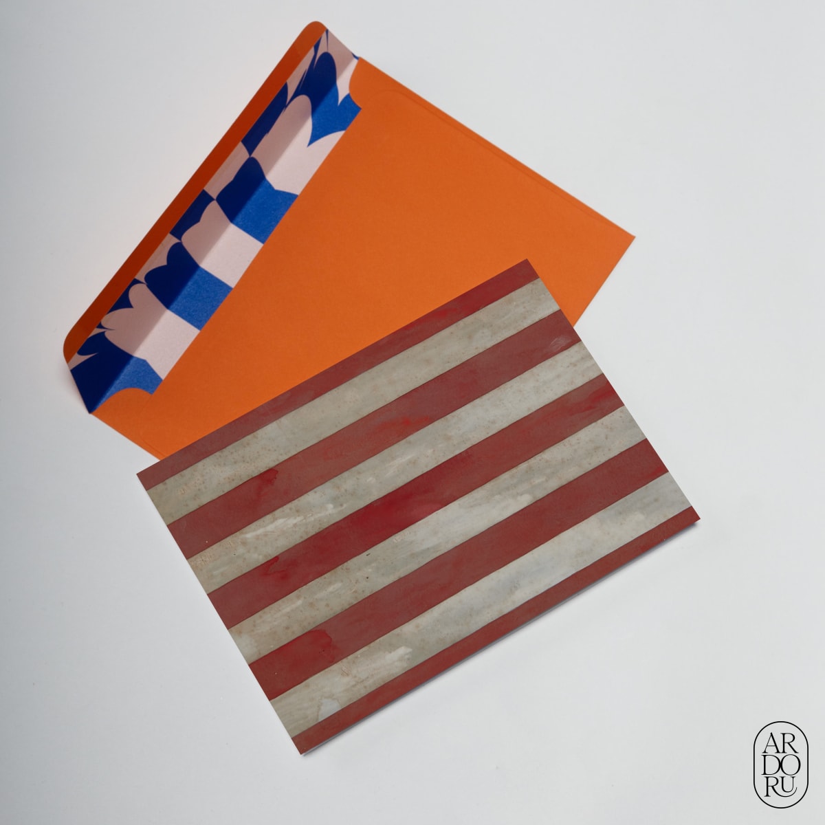 4th of July Keepsake Greeting Card - American Flag Stripes