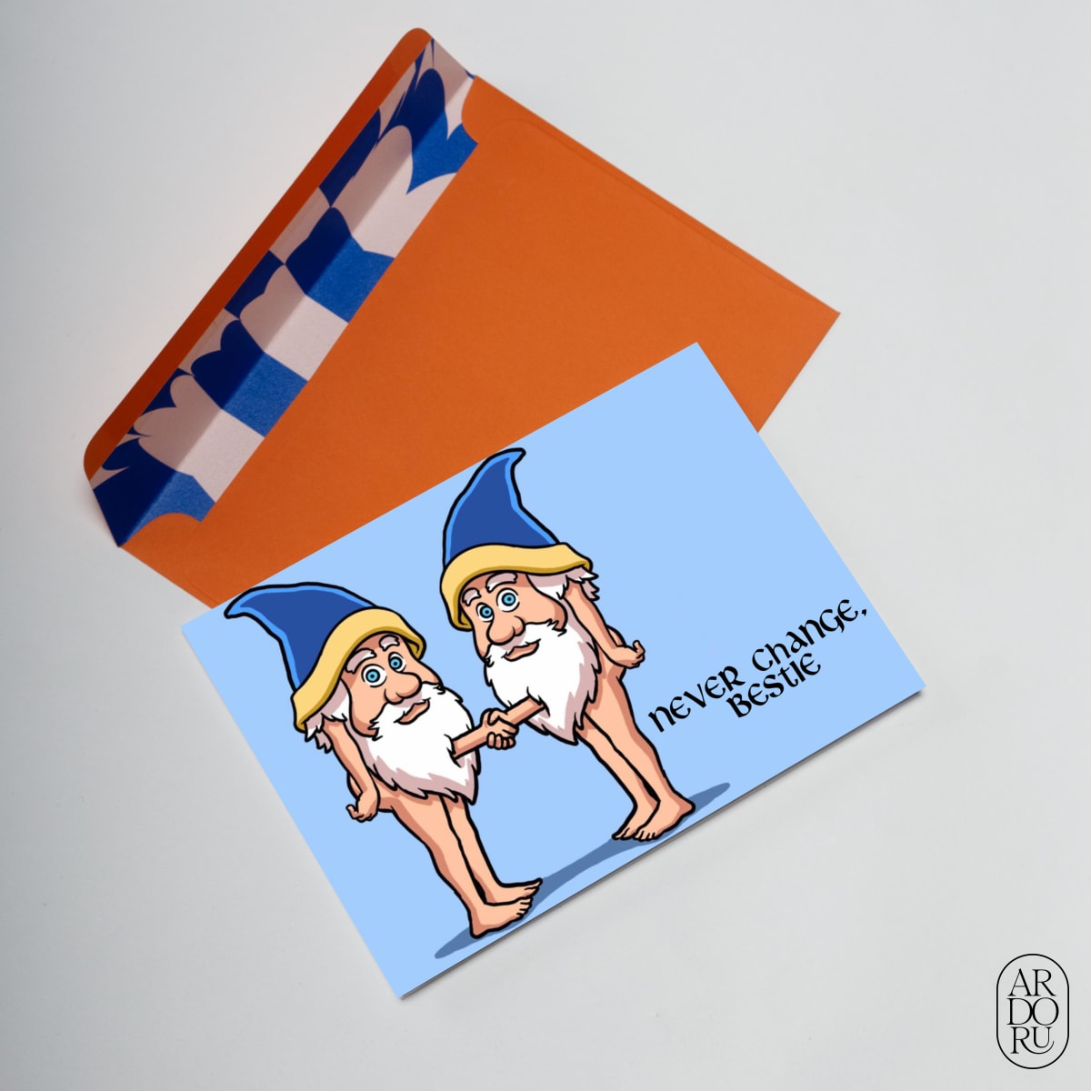 Friendship Keepsake Greeting Card - Funny Wizards - Bestie