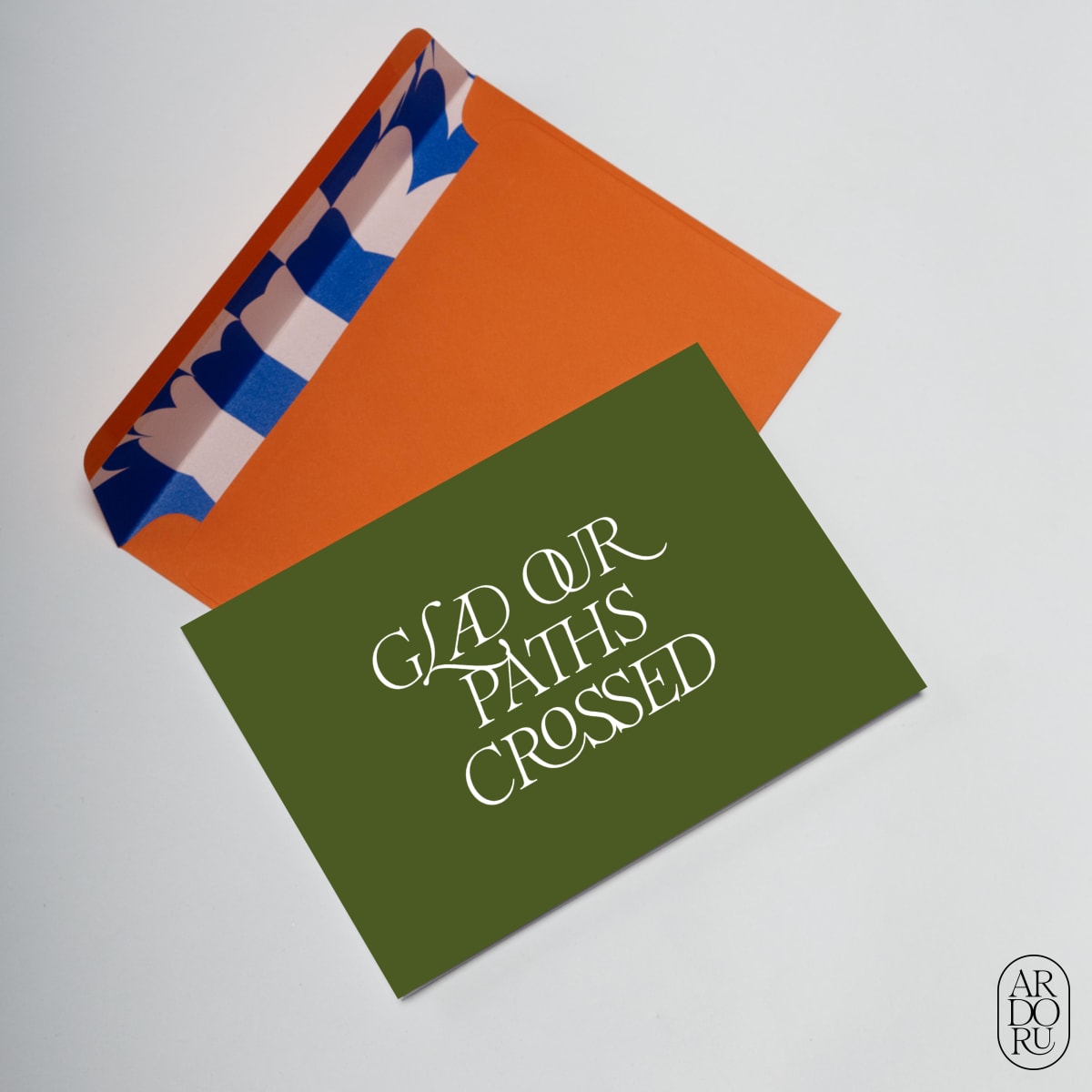 Thinking of You Keepsake Greeting Card - Glad Our Paths Crossed