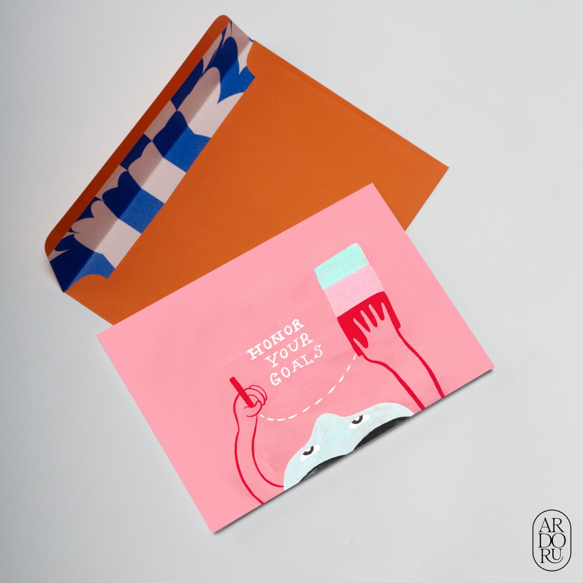 New Year Keepsake Greeting Card - Honor Your Goals