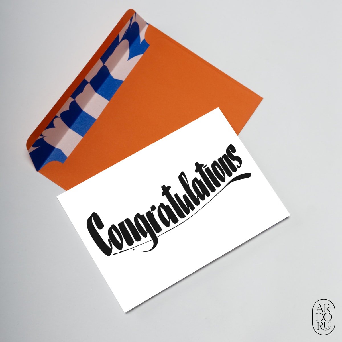 Congratulations Keepsake Greeting Card - Typography