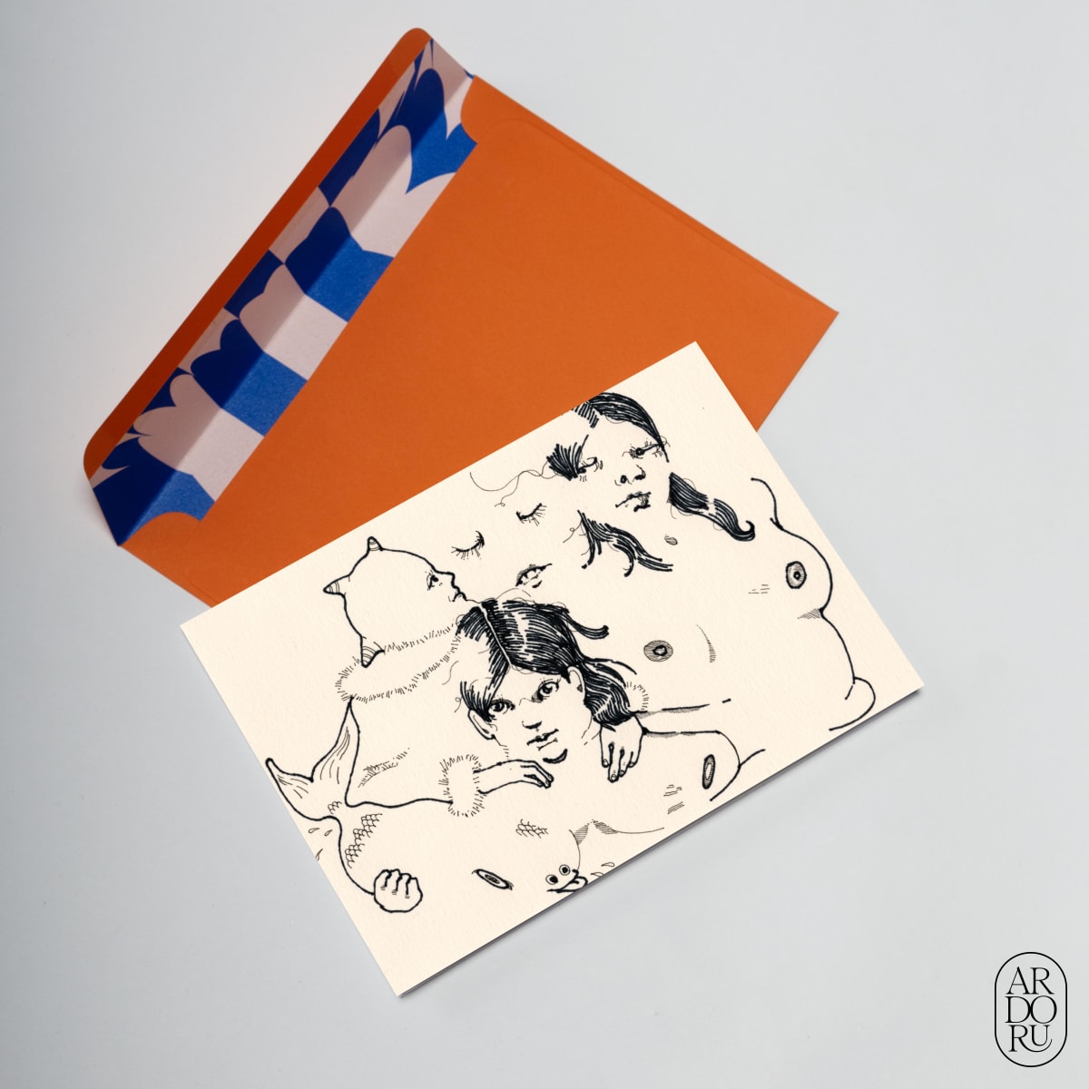 Love Keepsake Greeting Card - Fish Girl