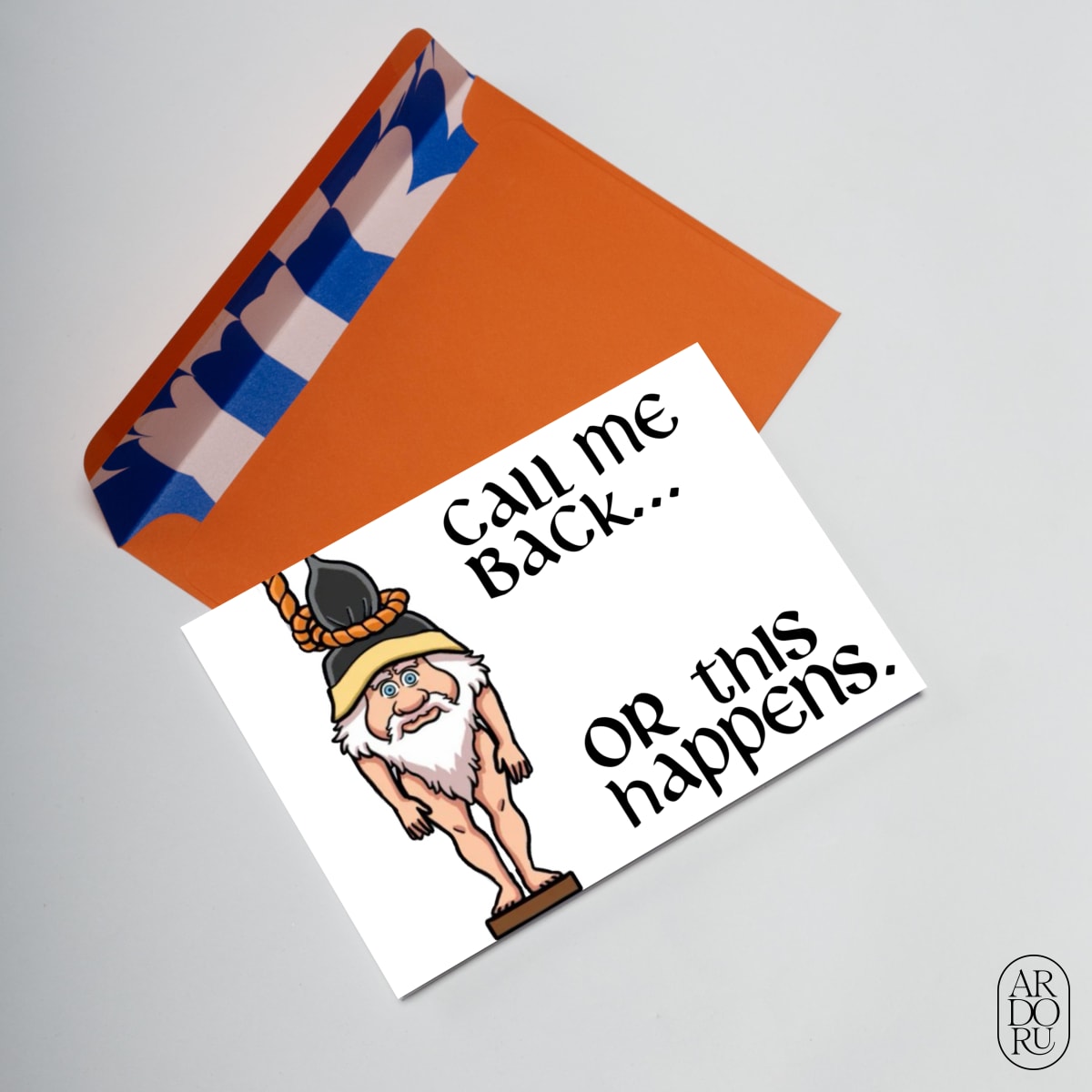 Thinking of You Keepsake Greeting Card - Funny Wizard