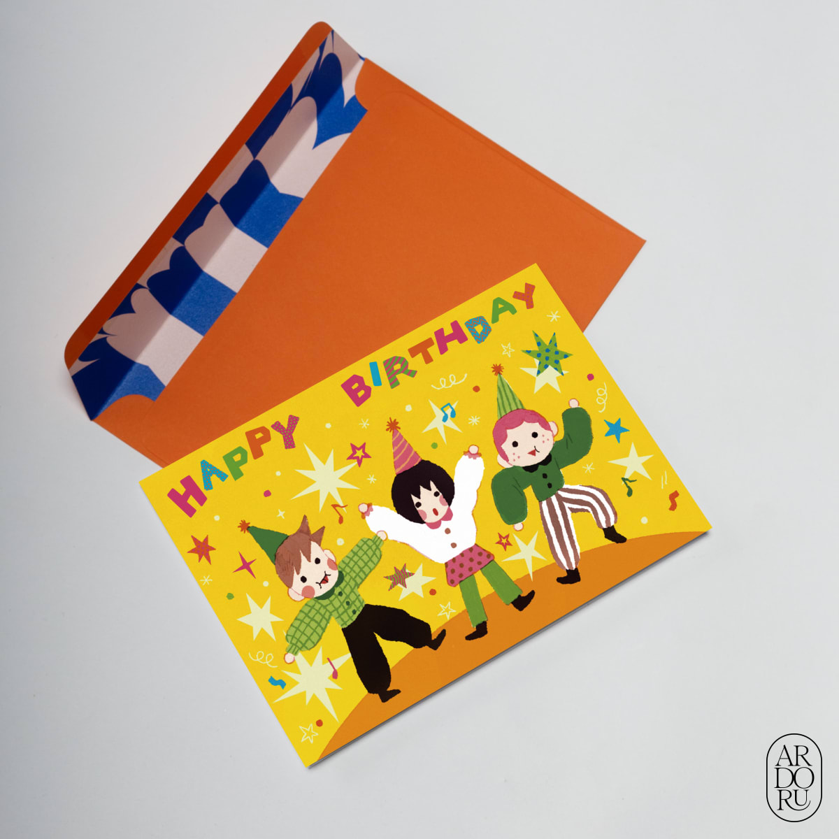 Birthday Keepsake Greeting Card - Children Dancing at Party