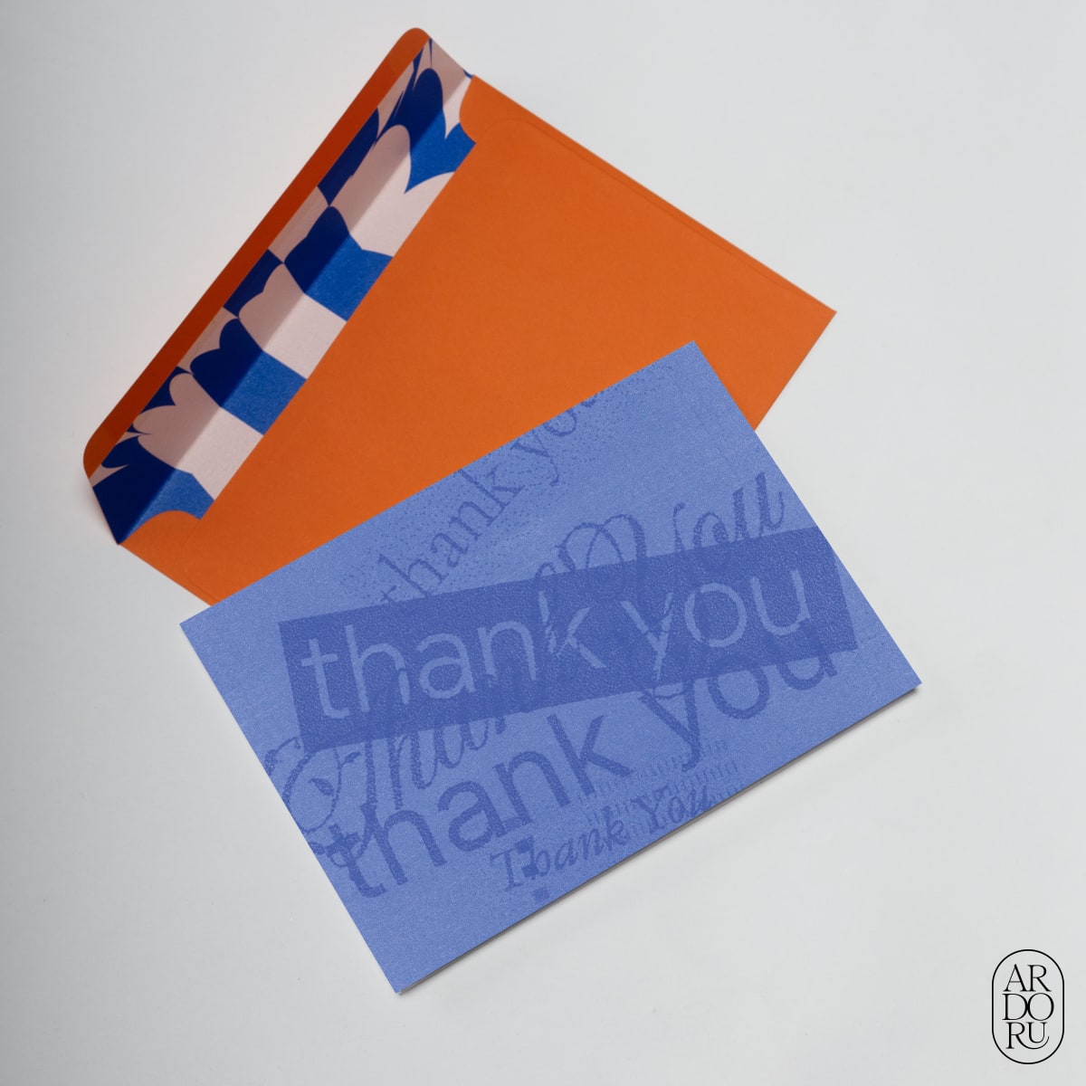 Thank You Keepsake Greeting Card - Structural Typography
