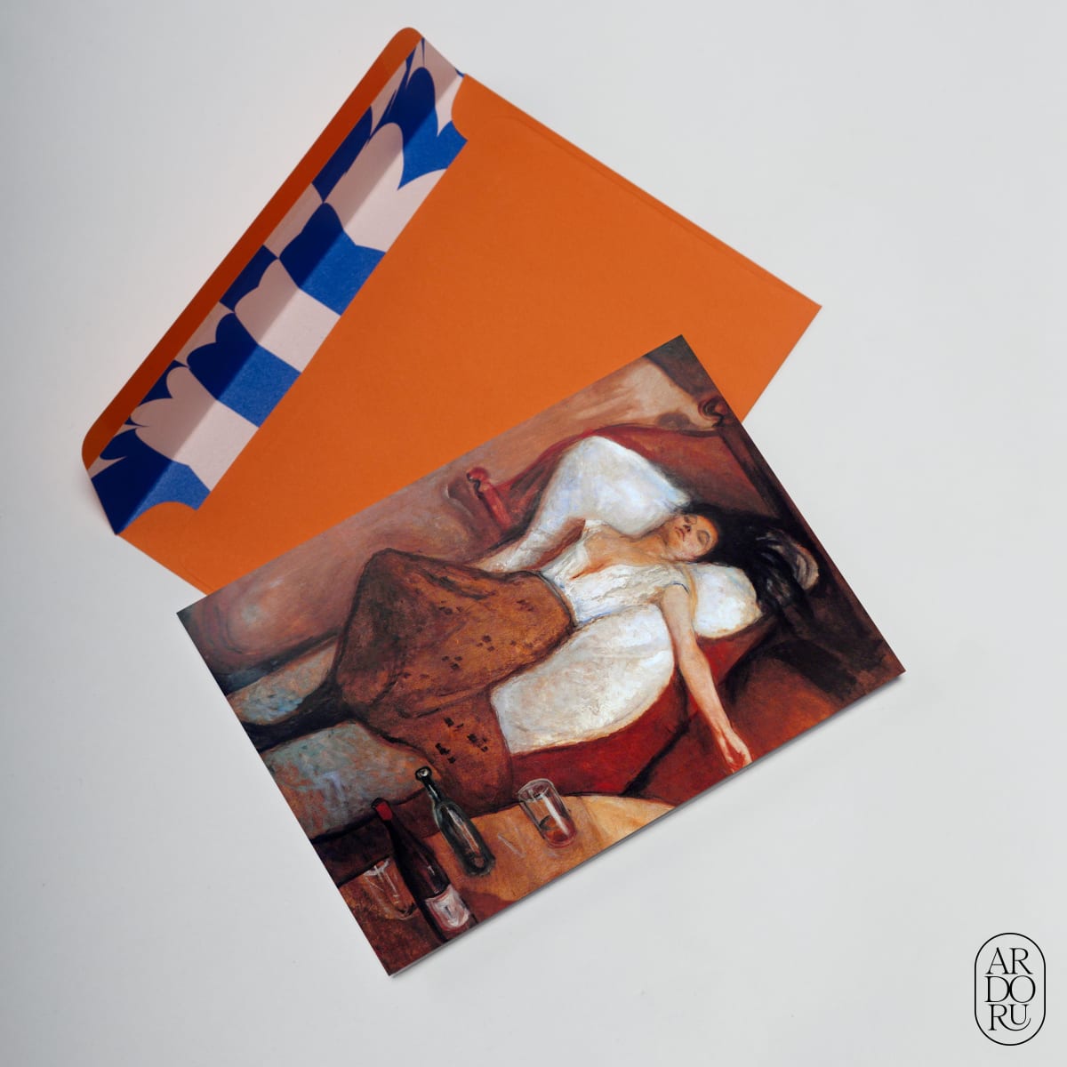 Get Well Keepsake Greeting Card - Edvard Munch - Hangover
