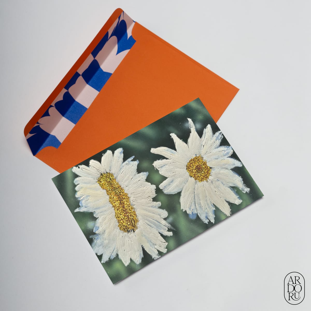 Thinking of You Keepsake Greeting Card - Two Daisies Noah Latif Lamp