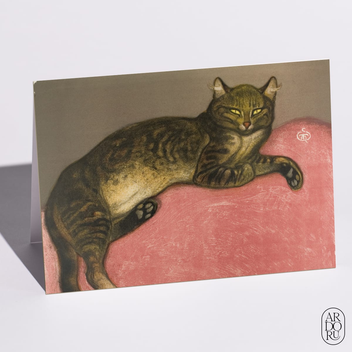 Winter: Cat on a Cushion by Théophile-Alexandre Steinlen