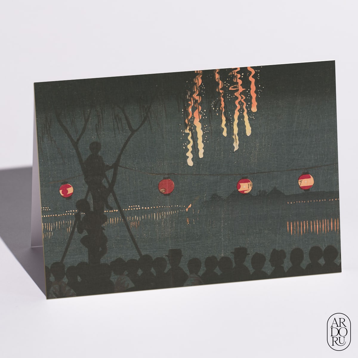 Fireworks at Ikenohata by Kobayashi Kiyochika