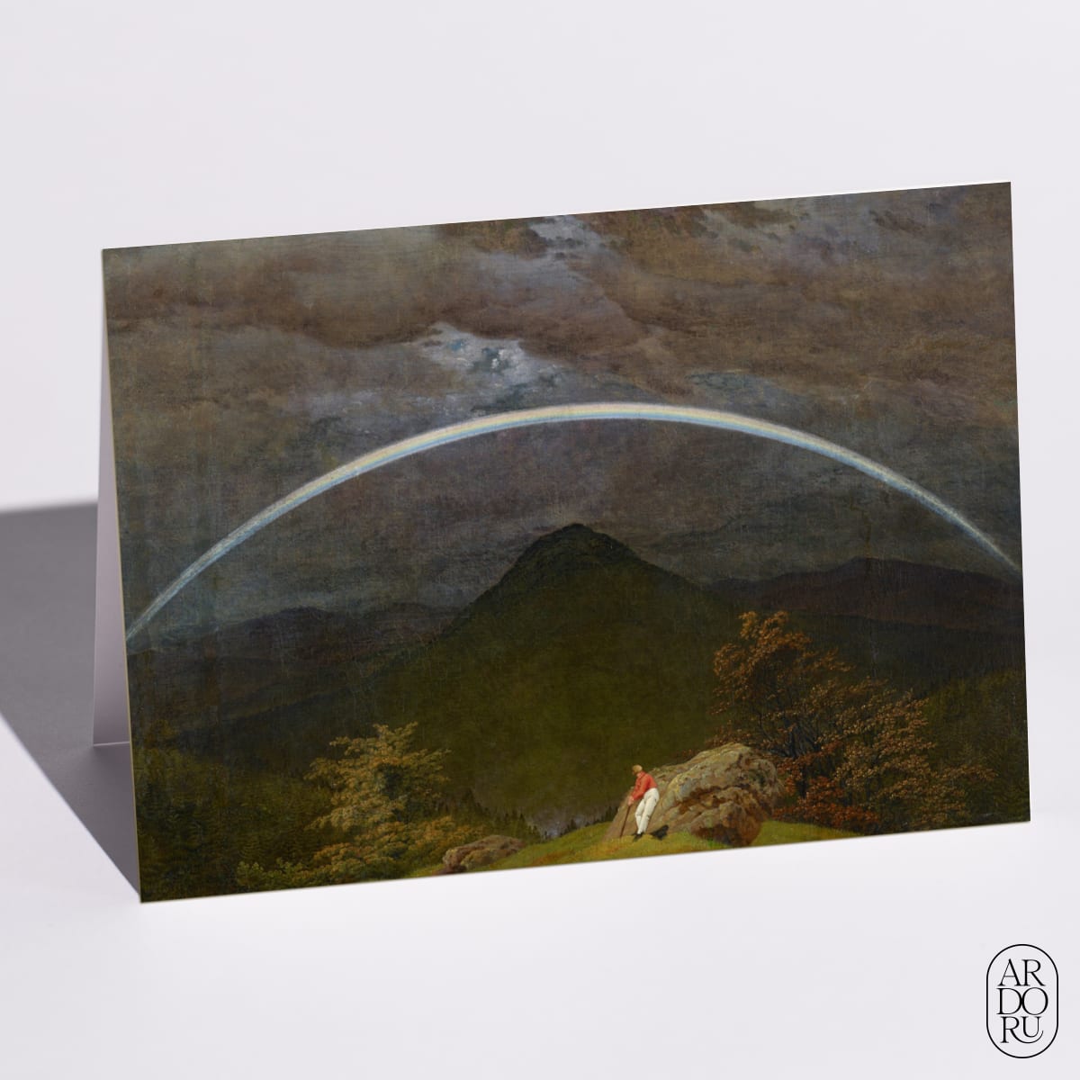Mountain Landscape with Rainbow by Caspar David Friedrich
