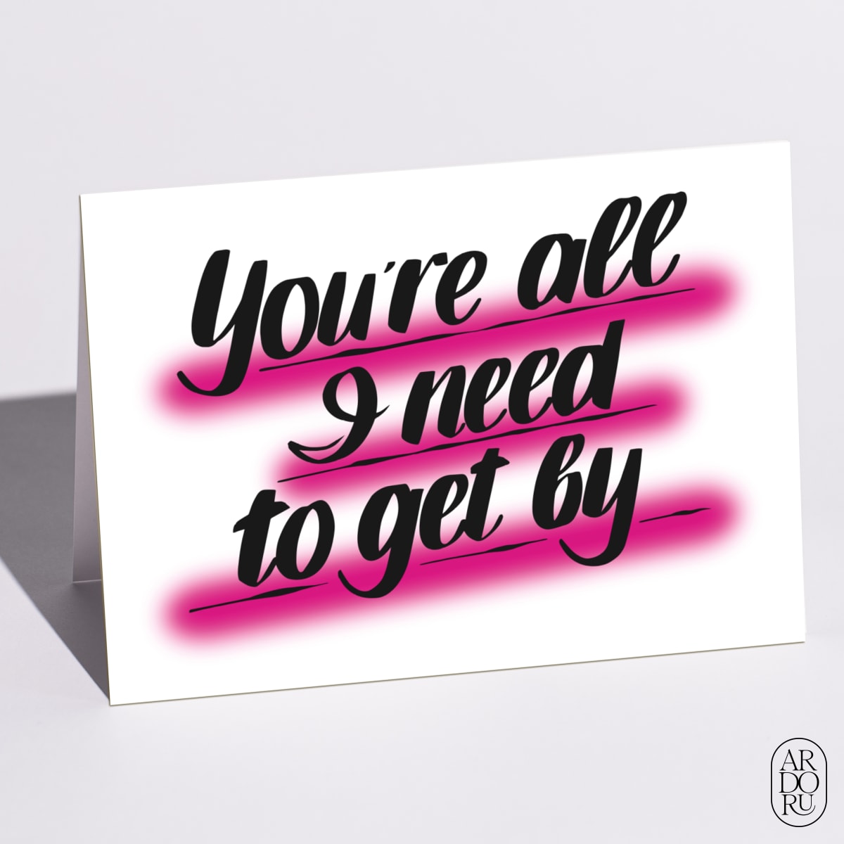 You're all I need to get by by Baron Von Fancy