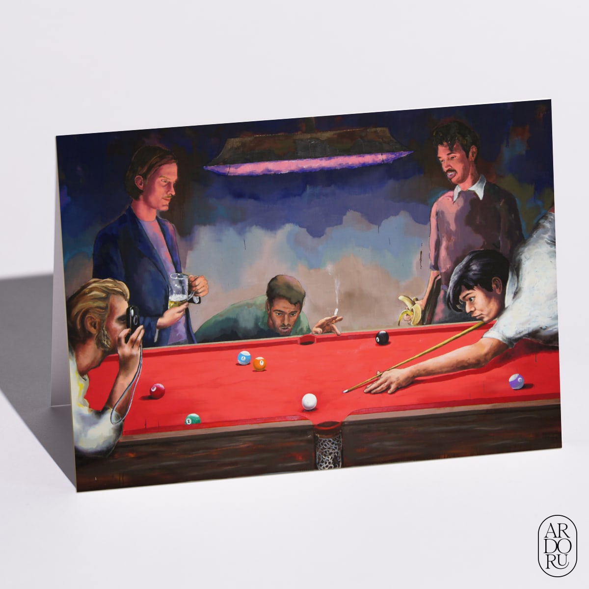 Billiard Players by Luka Kurashvili