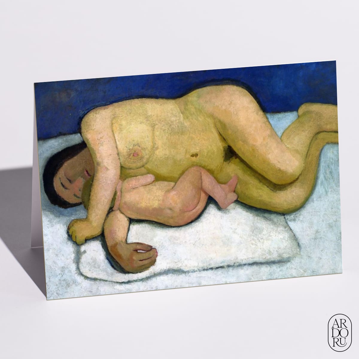 Reclining Mother and Child 2 by Paula Modersohn-Becker