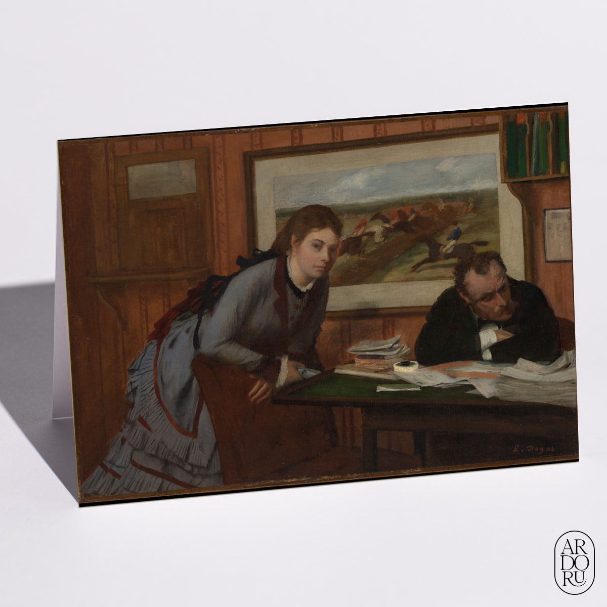 Sulking by Edgar Degas