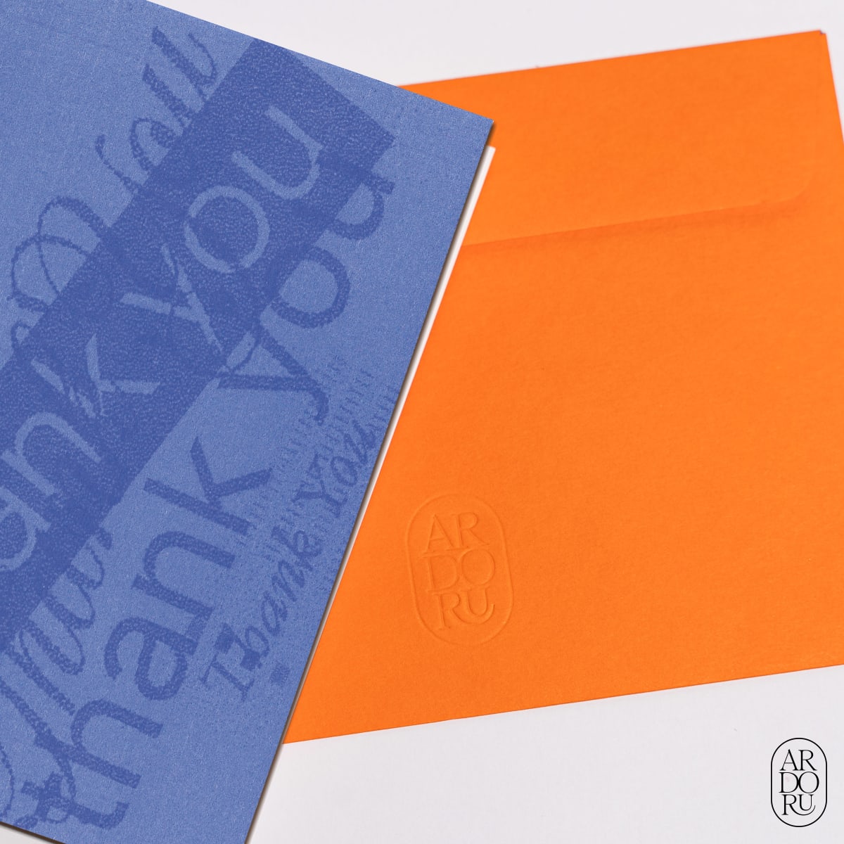Thank You Keepsake Greeting Card - Structural Typography