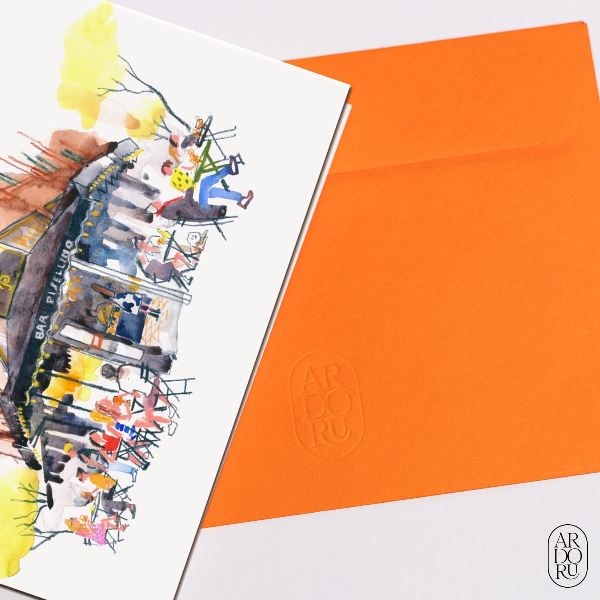 Travel Keepsake Greeting Card - New York - Bar Pisellino