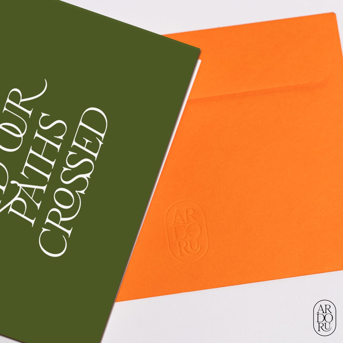 Thinking of You Keepsake Greeting Card - Glad Our Paths Crossed