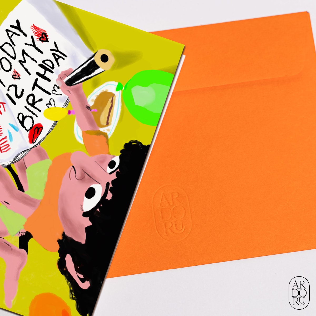 Birthday Keepsake Greeting Card - Funny Diary