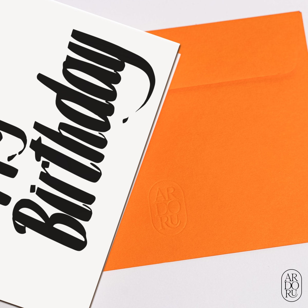 Birthday Keepsake Greeting Card - Typography