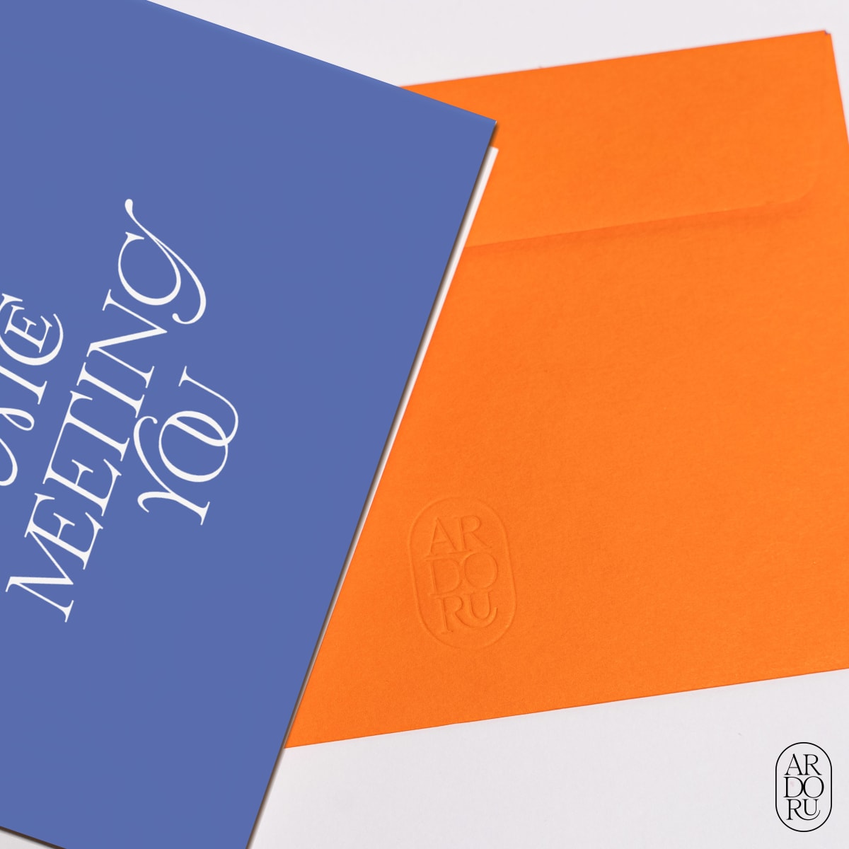 New Beginnings Keepsake Greeting Card - Nice Meeting You Typography