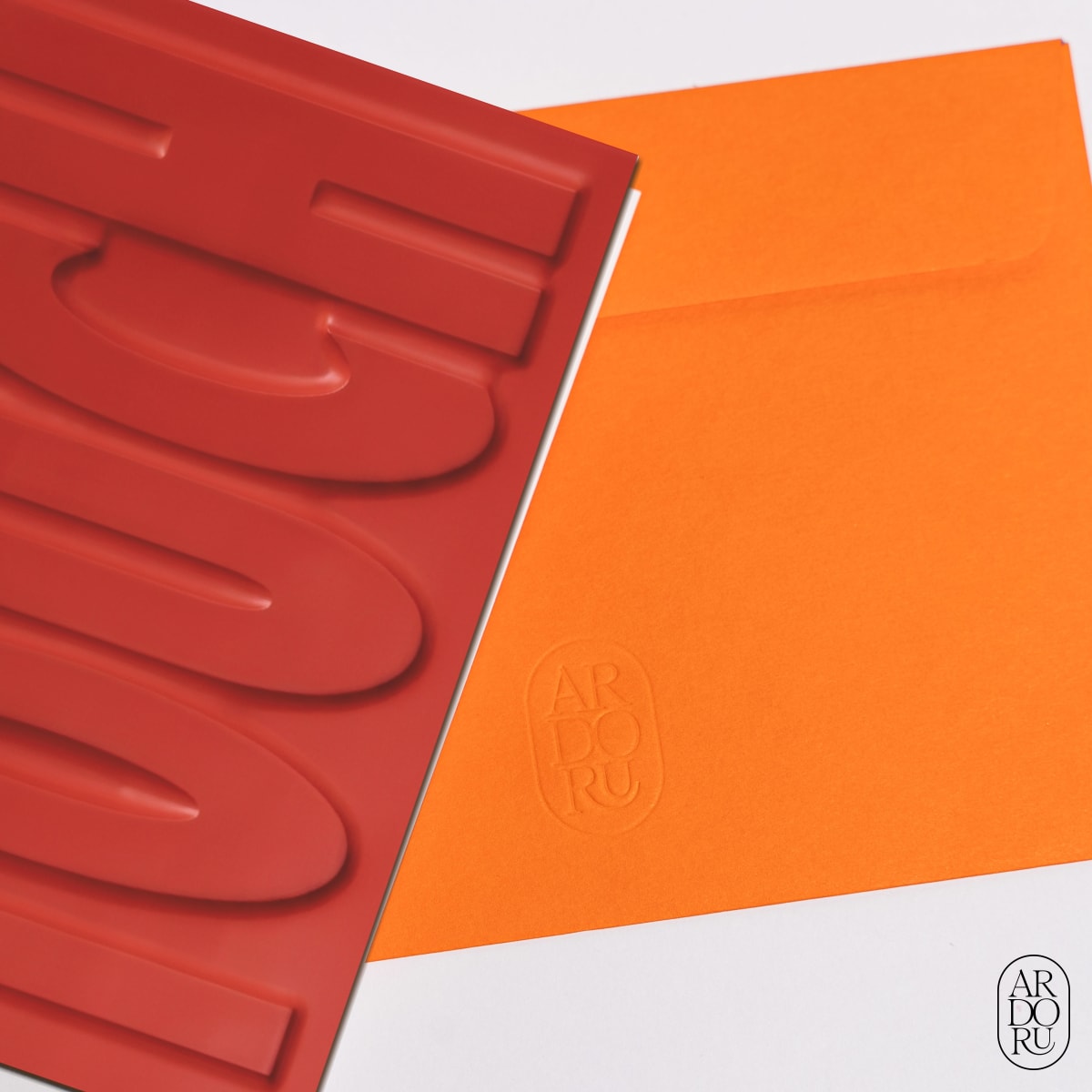 Love Keepsake Greeting Card - Embossed Text - Touch