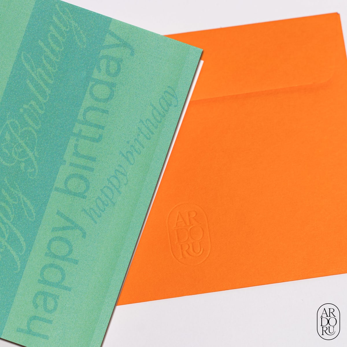 Birthday Keepsake Greeting Card - Structural Typography