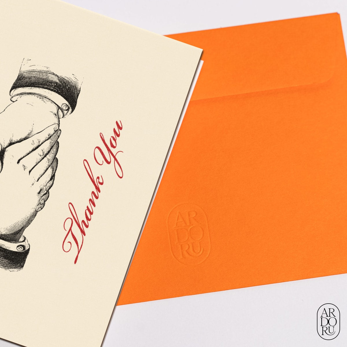 Thank You Keepsake Greeting Card - Business Handshake