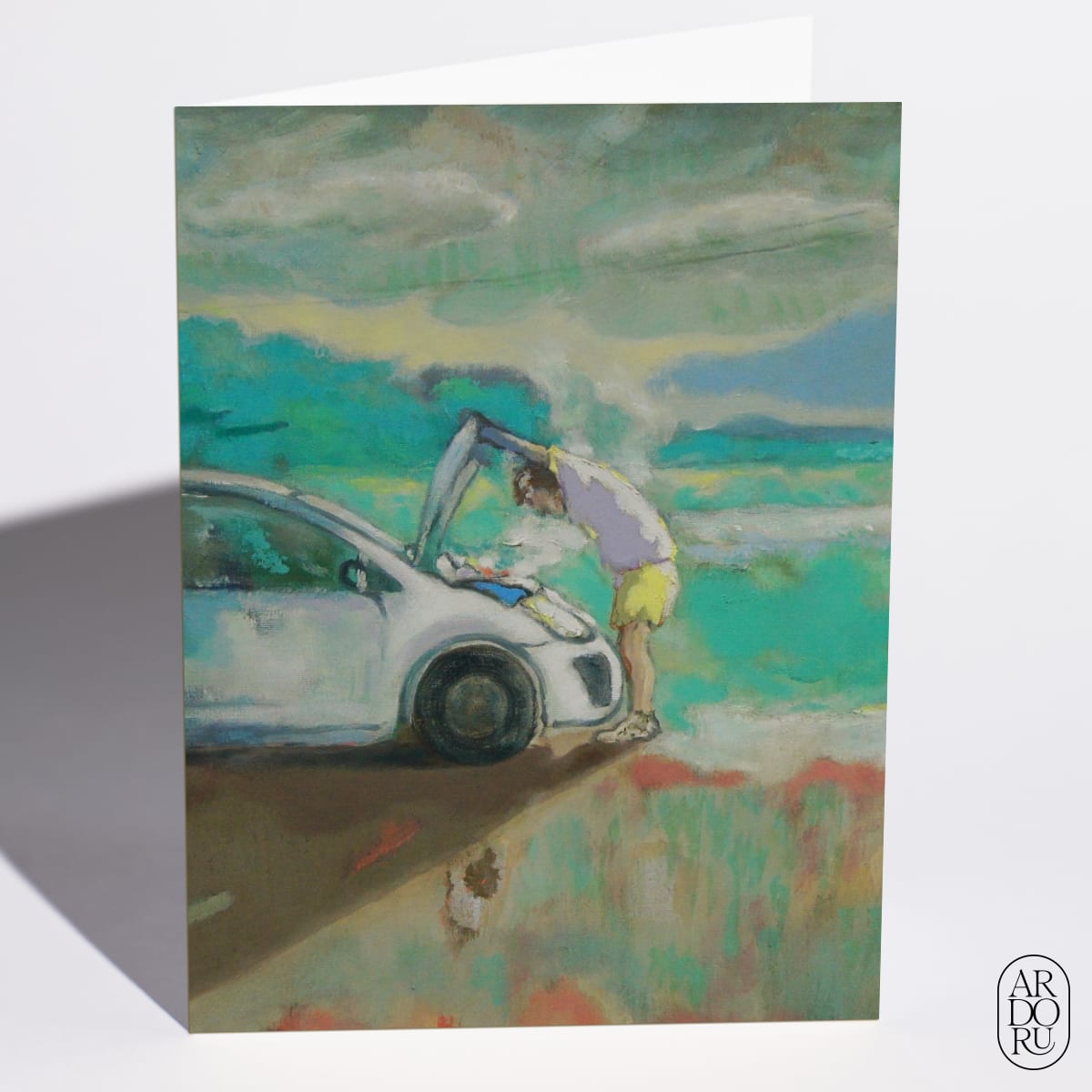 A Man and a Car by Luka Kurashvili