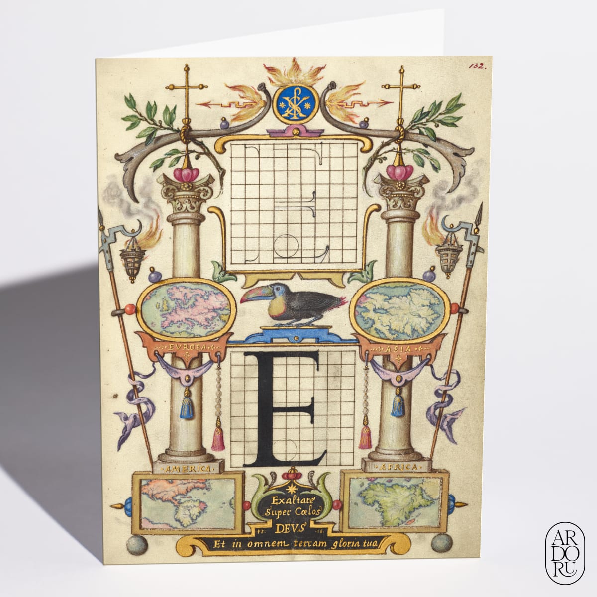 Guide for Constructing the Letter E by Joris Hoefnagel