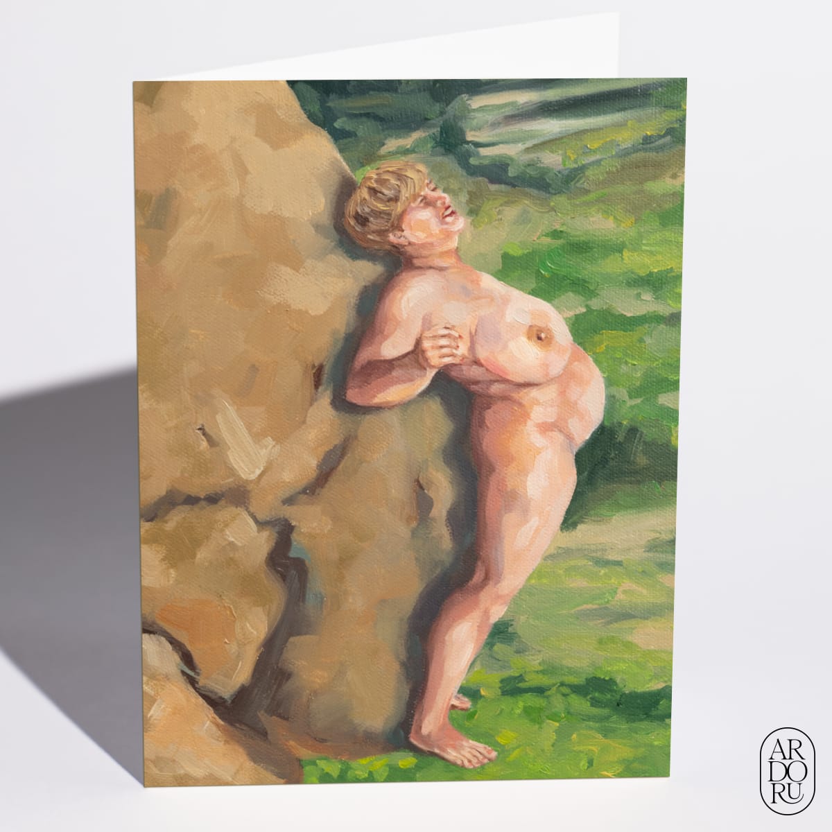 Sun Tunnels / Fun Tunnels – Woman on a Rock (Detail) by Samantha Nye