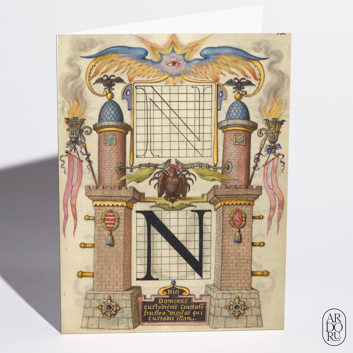 Guide for Constructing the Letter N by Joris Hoefnagel
