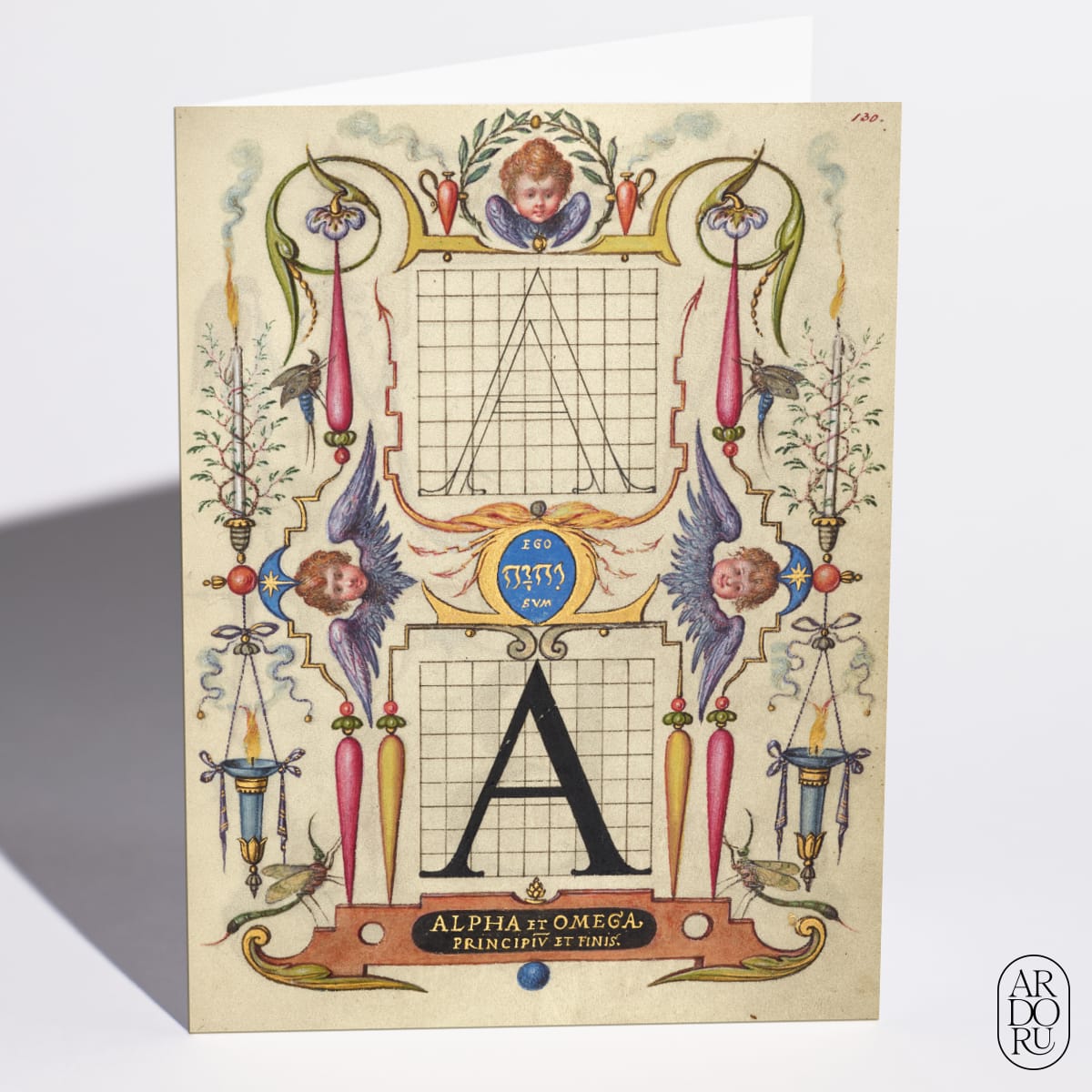 Guide for Constructing the Letter A by Joris Hoefnagel