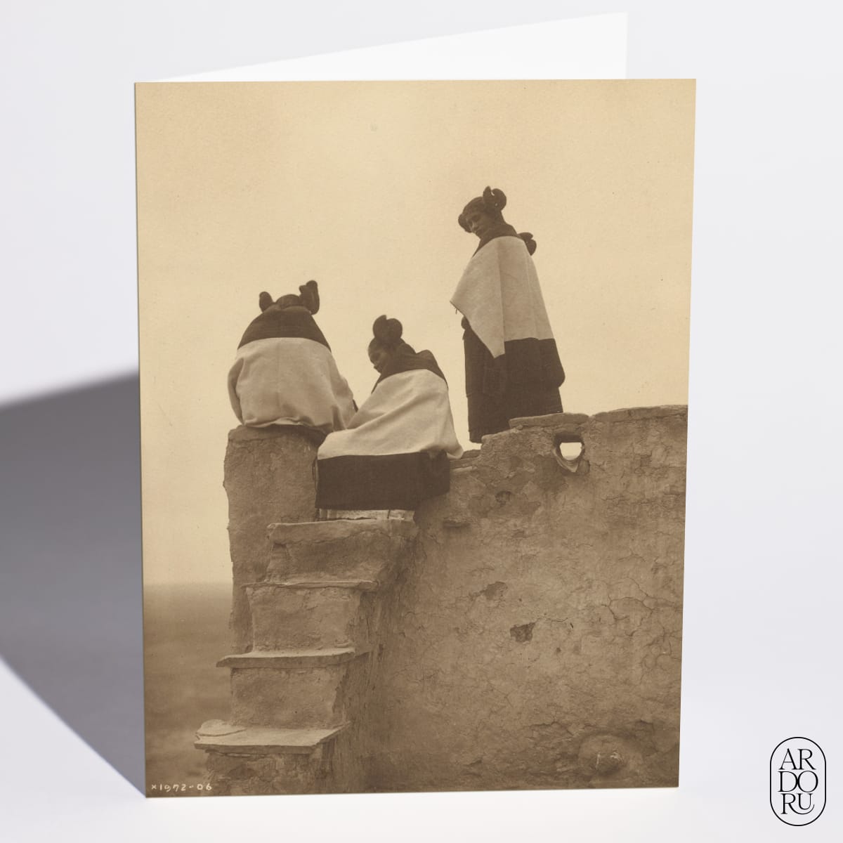Hopi, Watching the Dancers by Edward S. Curtis
