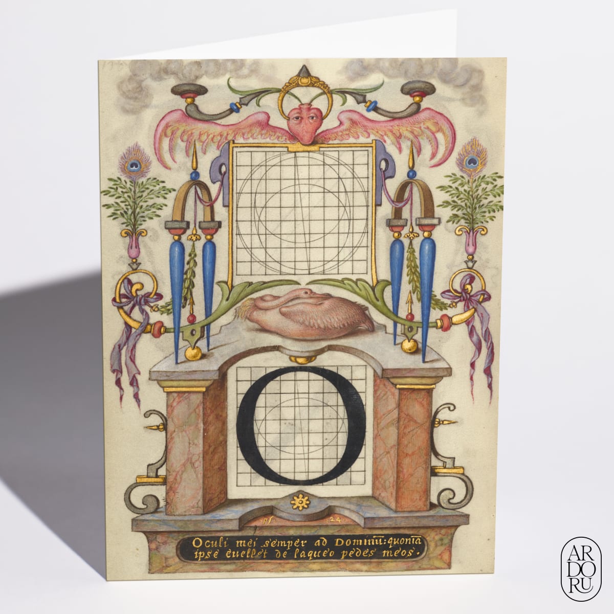 Guide for Constructing the Letter O by Joris Hoefnagel