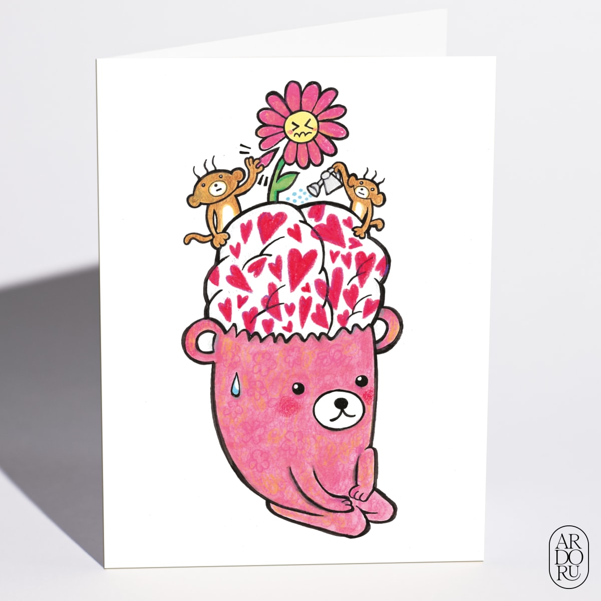 Love Brain Bear by Andrea Reyes