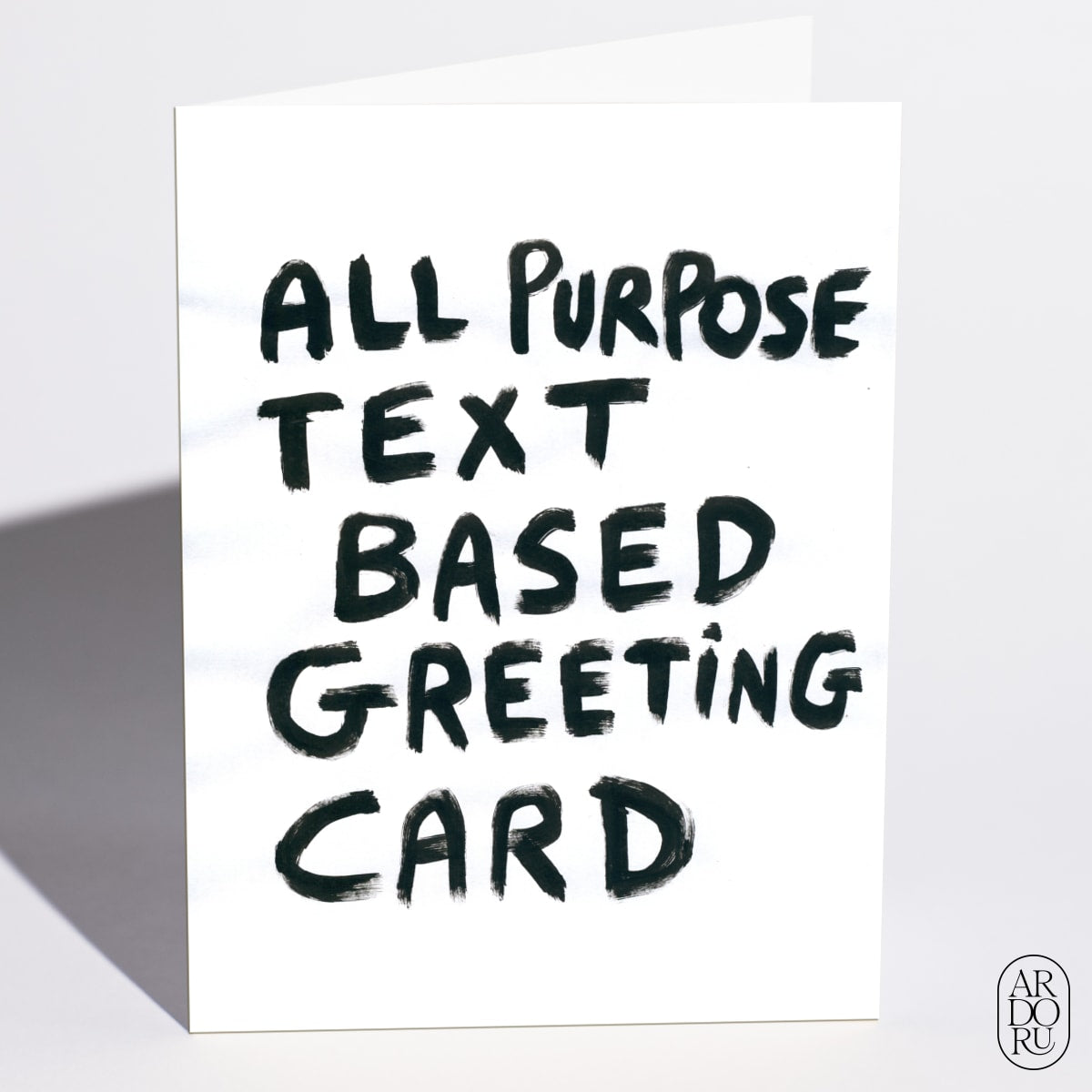 All Purpose Text Based Greeting Card by Victor Vazquez
