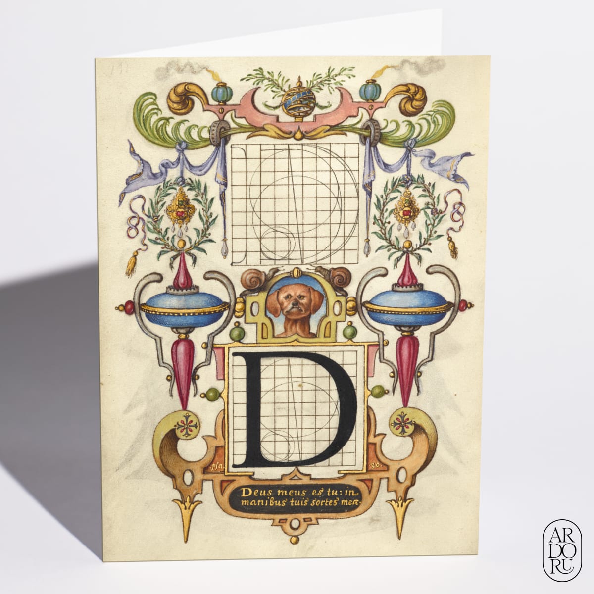 Guide for Constructing the Letter D by Joris Hoefnagel