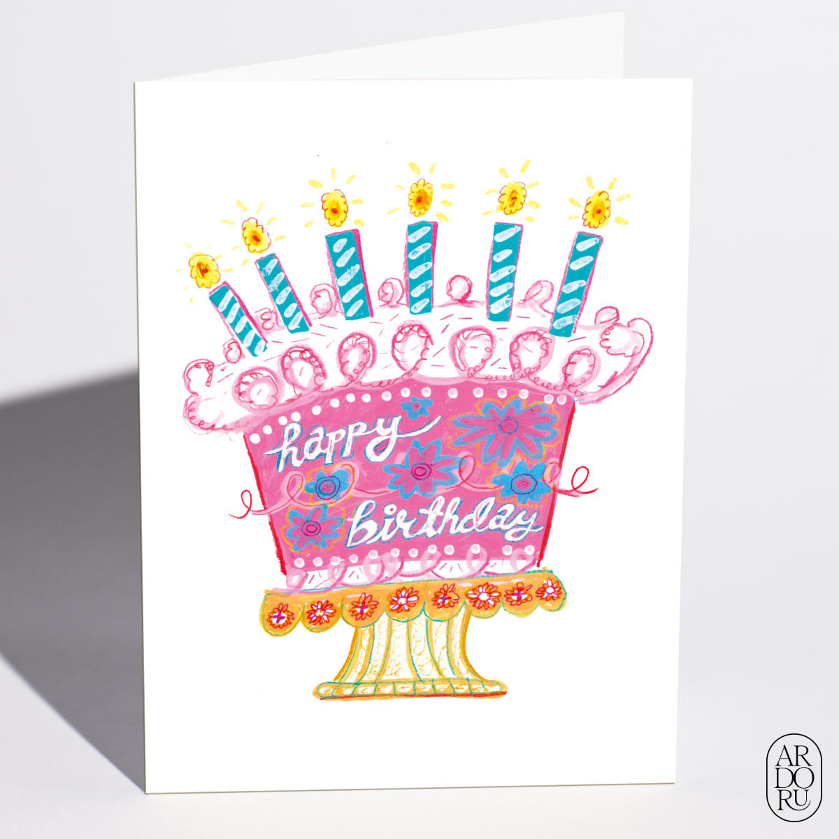 Swirl Birthday Cake by Andrea Reyes