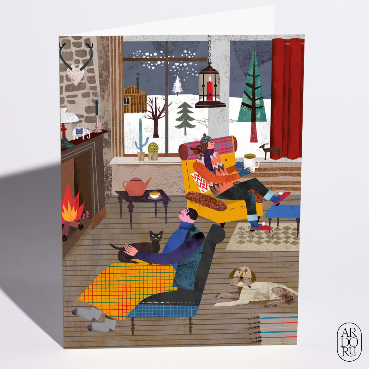 At The Fireplace by Martin Haake