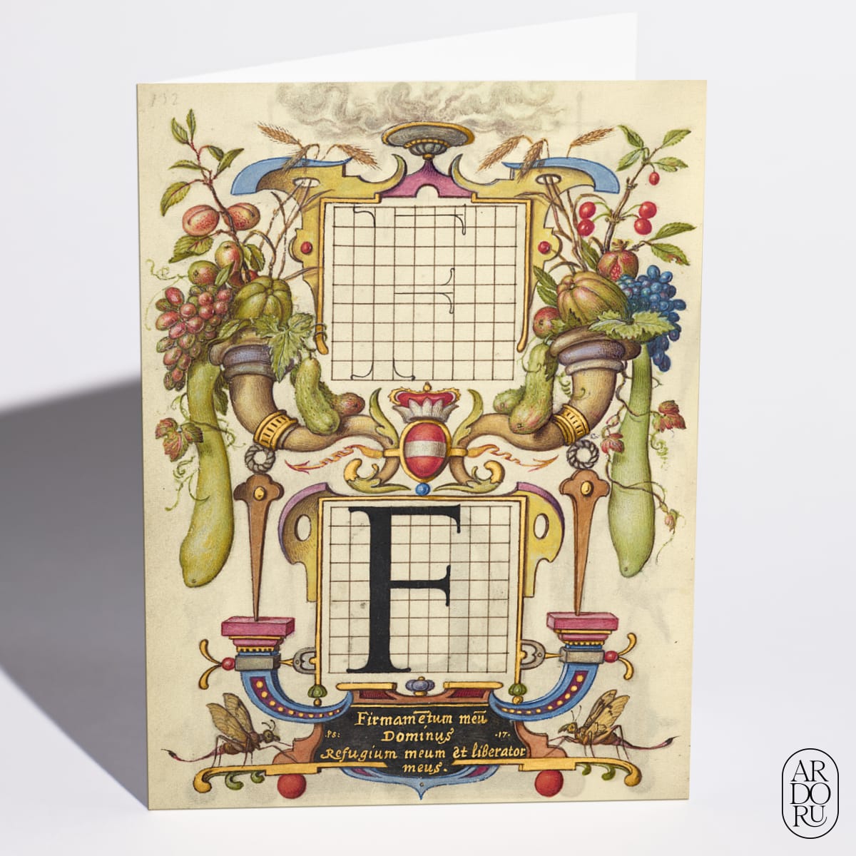 Guide for Constructing the Letter F by Joris Hoefnagel