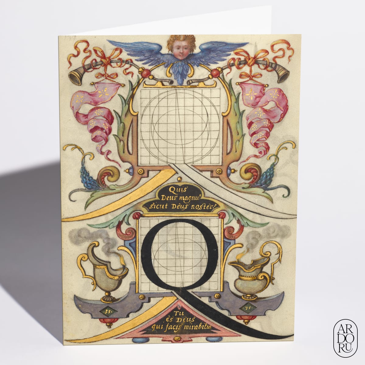 Guide for Constructing the Letter Q by Joris Hoefnagel