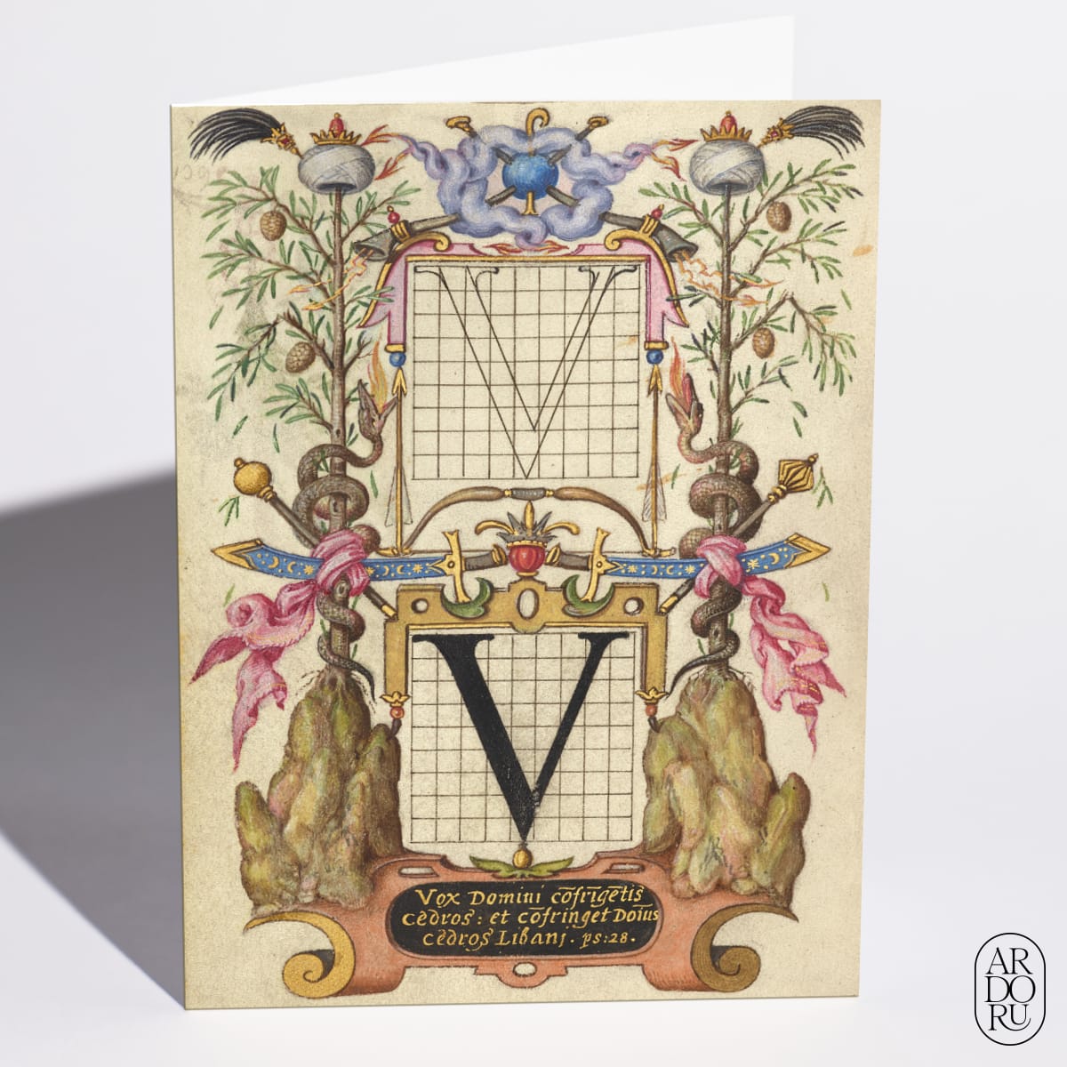 Guide for Constructing the Letter V by Joris Hoefnagel