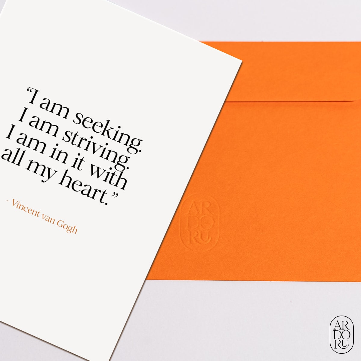 Encouragement Keepsake Greeting Card - Vincent van Gogh Quote