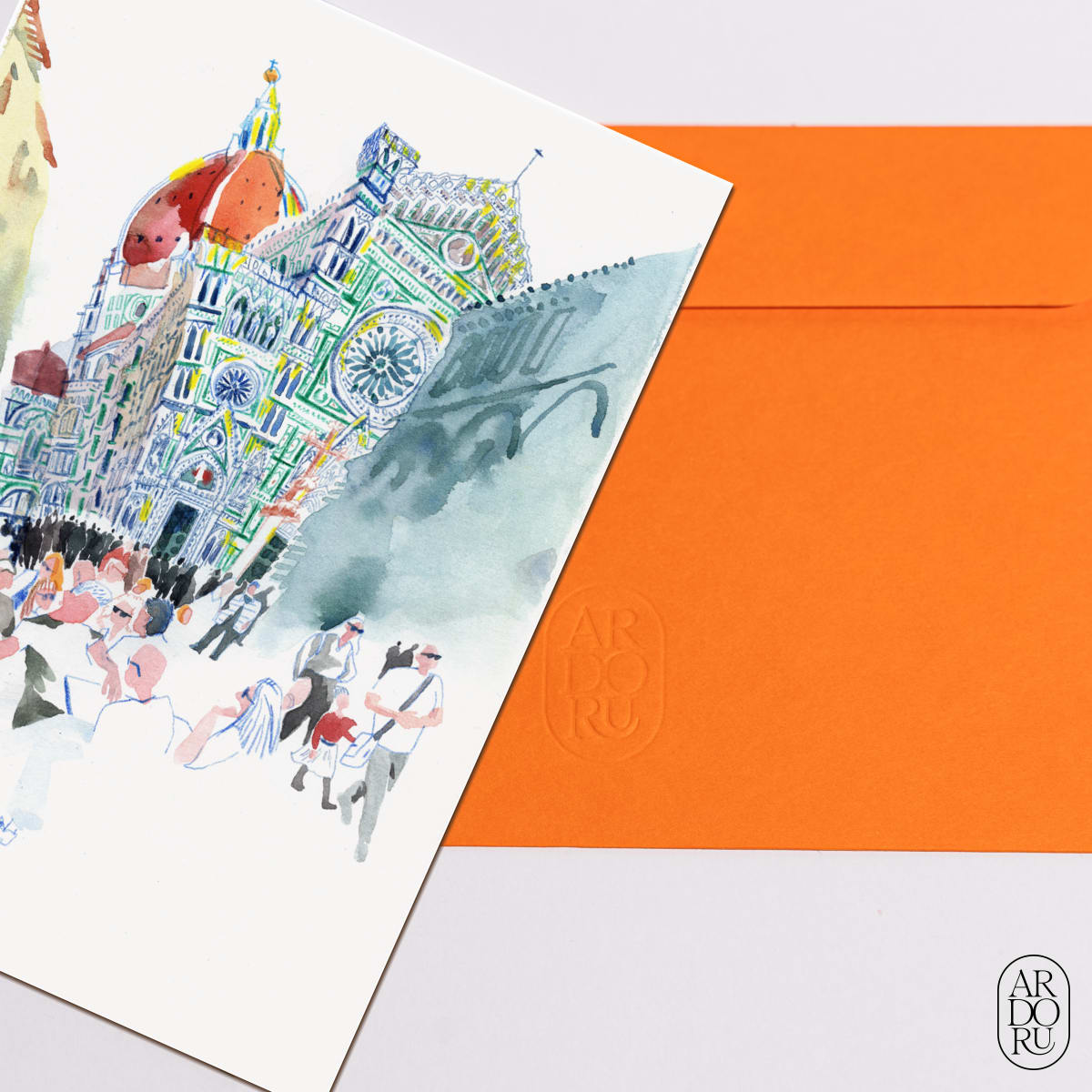 Just Because Keepsake Greeting Card - Florence, Italy Afternoon