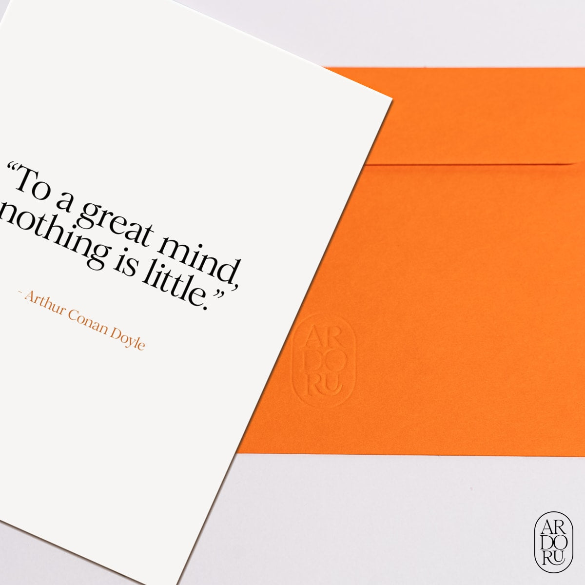 Graduation Keepsake Greeting Card - Arthur Conan Doyle Quote