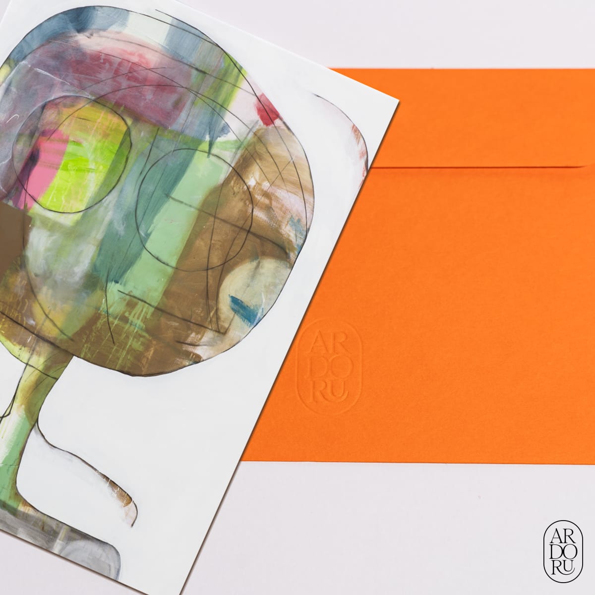 Congratulations Keepsake Greeting Card - Abstract Face