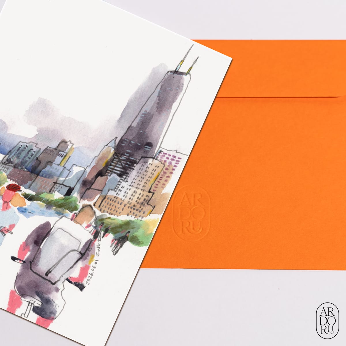 Just Because Keepsake Greeting Card - Chicago City - Lakefront Bike Ride