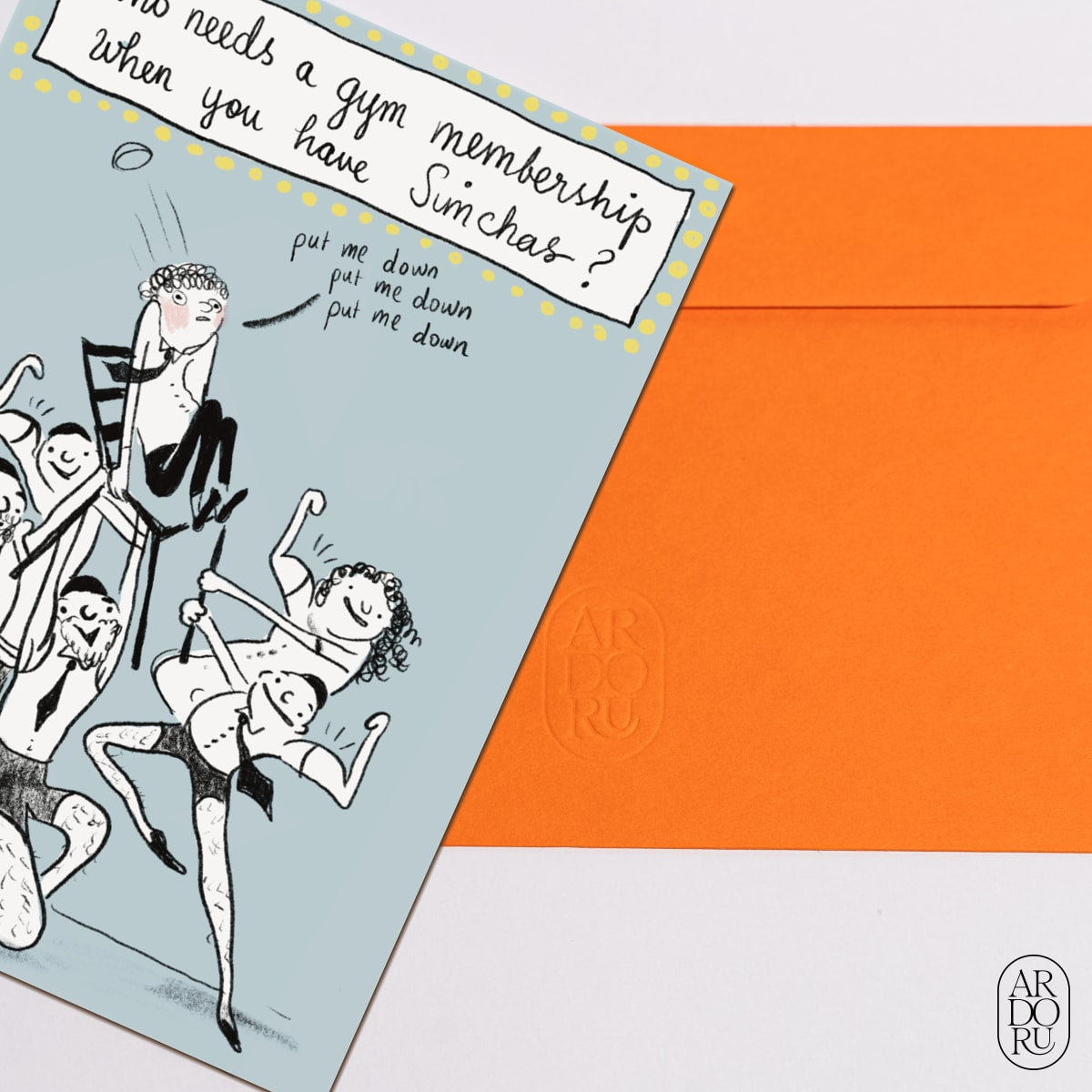Congratulations Keepsake Greeting Card - Funny Simchas Chair Lift