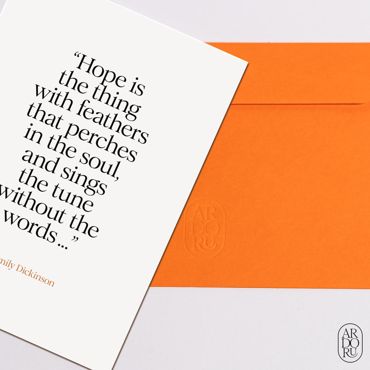 Encouragement Keepsake Greeting Card - Emily Dickinson Quote