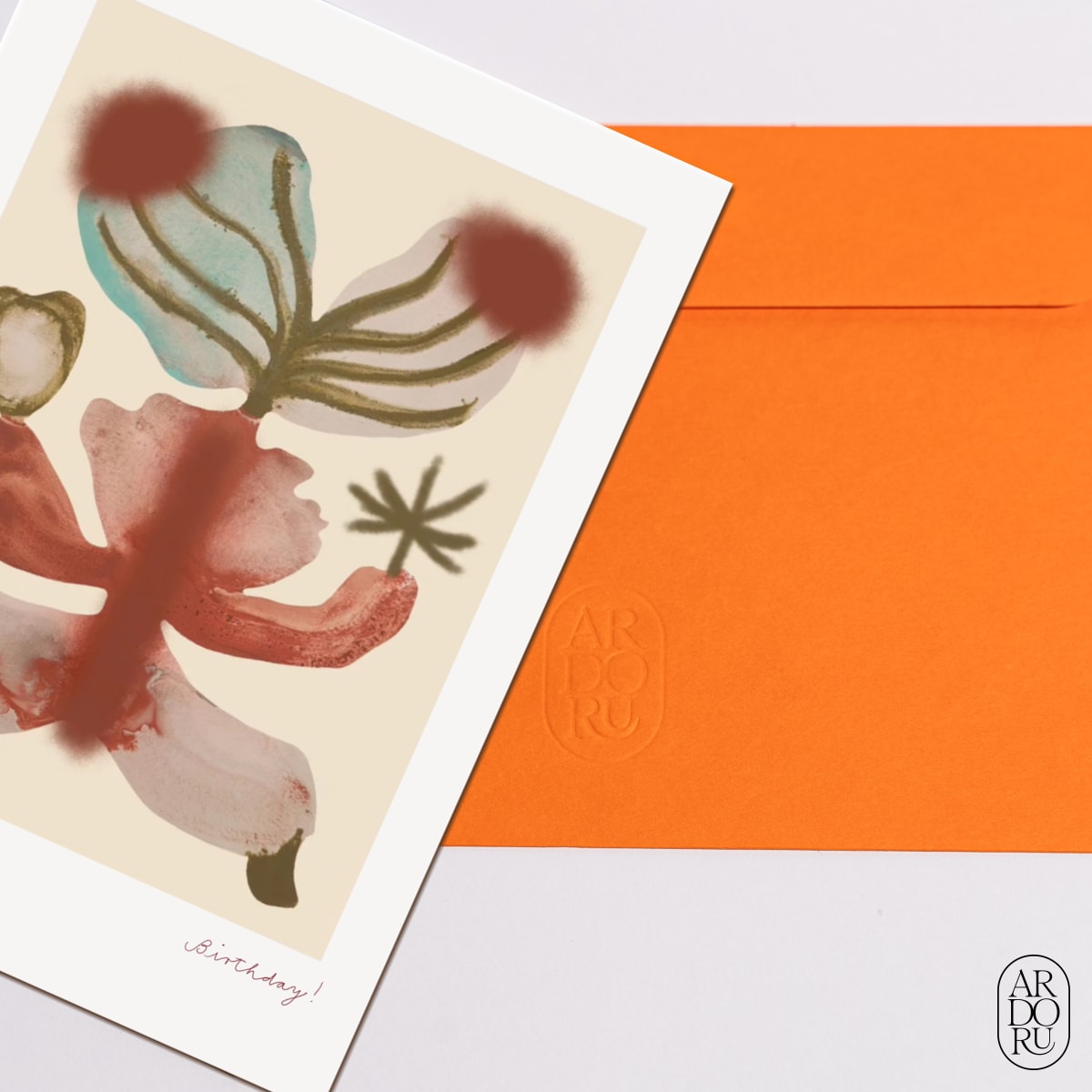 Birthday Keepsake Greeting Card - Little Dancer - Abstract